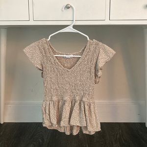 Beige Leopard Print Shirt